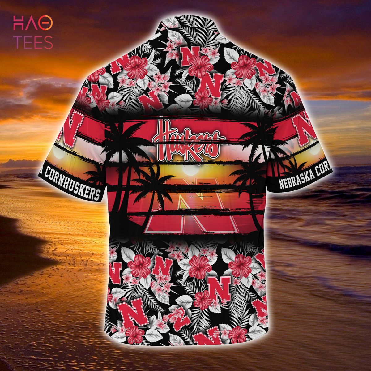 Nebraska Cornhuskers Summer Hawaiian Shirt, Floral Pattern for Sports Enthusiast This Year