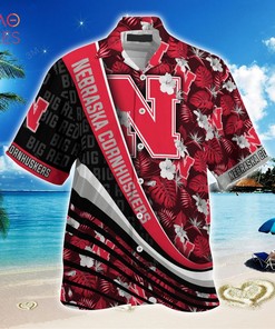 Nebraska Cornhuskers Summer Hawaiian Shirt, With Tropical Flower Pattern for Fans