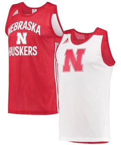 Nebraska Huskers Adidas Reversible Jersey - Scarlet/white Ncaa
