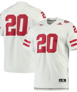 Nebraska Huskers Adidas Team Premier Football Jersey - White Ncaa