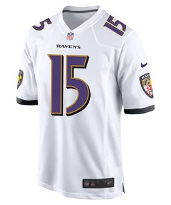 Nelson Agholor 15 Baltimore Ravens Men Game Jersey - White
