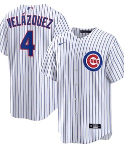 Nelson Velázquez 4 Chicago Cubs Home Men Jersey - White