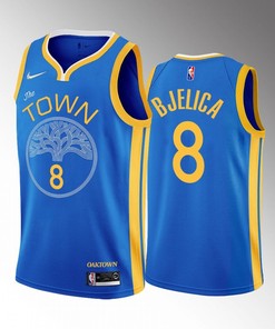 Nemanja Bjelica 8 2022-23 Golden State Warriors Blue Earned Edition Jersey OAK Town