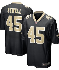 Nephi Sewell New Orleans Saints Game Player Jersey - Black