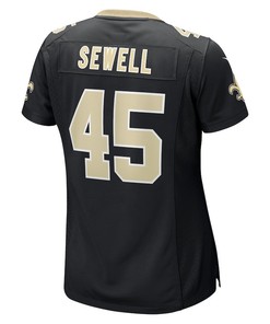 Nephi Sewell New Orleans Saints Women's Game Player Jersey - Black