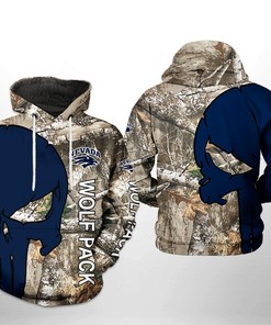 Nevada Wolf Pack NCAA Camo Veteran Hunting 3D Printed Hoodie/Zipper Hoodie