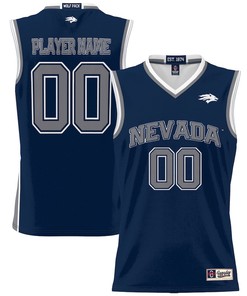 Nevada Wolf Pack Unisex NIL Men Basketball Custom Jersey - Navy