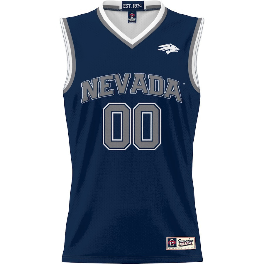 Nevada Wolf Pack Unisex NIL Men Basketball Custom Jersey - Navy