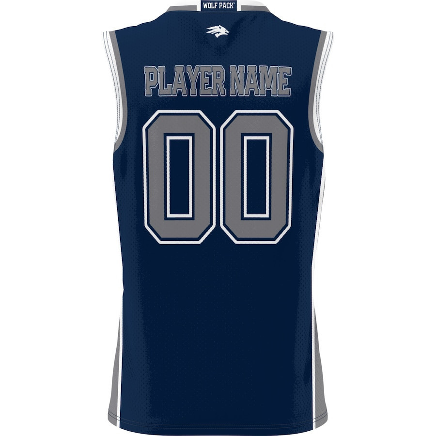 Nevada Wolf Pack Unisex NIL Men Basketball Custom Jersey - Navy