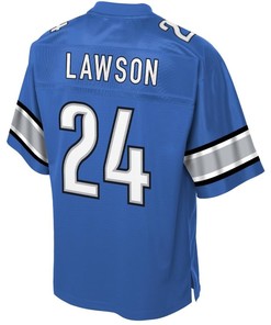 Nevin Lawson Detroit Lions Nfl Pro Line Historic Logo Player Jersey - Blue