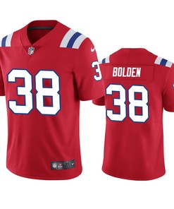 New England Patriots #38 Brandon Bolden Red Vapor Untouchable Limited Jersey - Mens