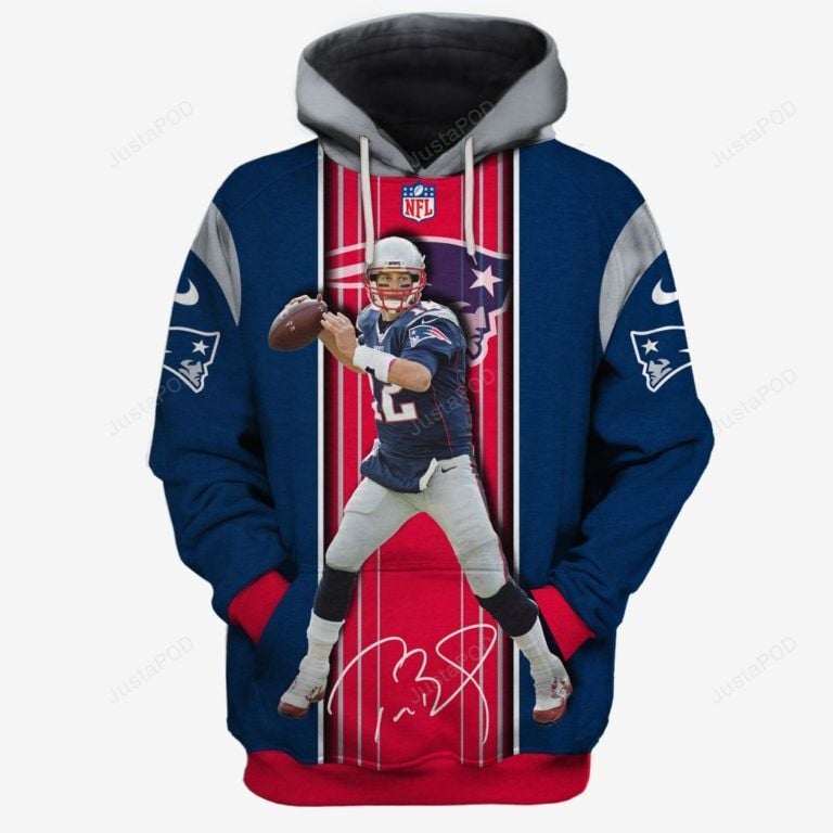 New England Patriots 3D Hoodie Zip Hoodie 02