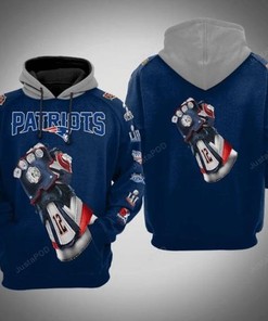New England Patriots 3D Hoodie Zip Hoodie for Fans