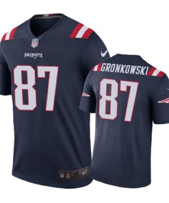 New England Patriots #87 Rob Gronkowski Nike Color Rush Navy Jersey