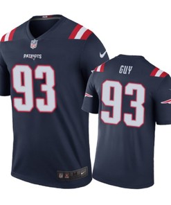 New England Patriots #93 Lawrence Guy Nike Color Rush Navy Jersey