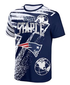 New England Patriots All Over Print T-Shirt - Navy