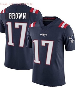 New England Patriots Antonio Brown #17 Nfl 2020 Navy Jersey Jersey