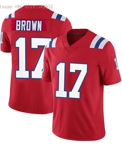 New England Patriots Antonio Brown #17 Nfl 2020 Red Jersey Jersey