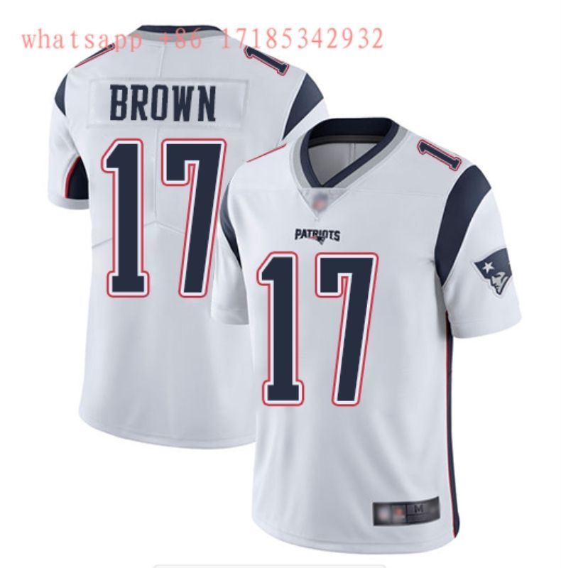 New England Patriots Antonio Brown #17 Nfl 2020 White Jersey Jersey