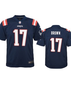 New England Patriots Antonio Brown Navy Color Rush Game Jersey