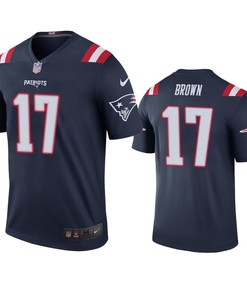 New England Patriots Antonio Brown Navy Color Rush Legend Jersey