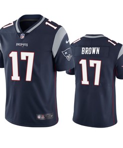 New England Patriots Antonio Brown Navy Vapor Limited Jersey