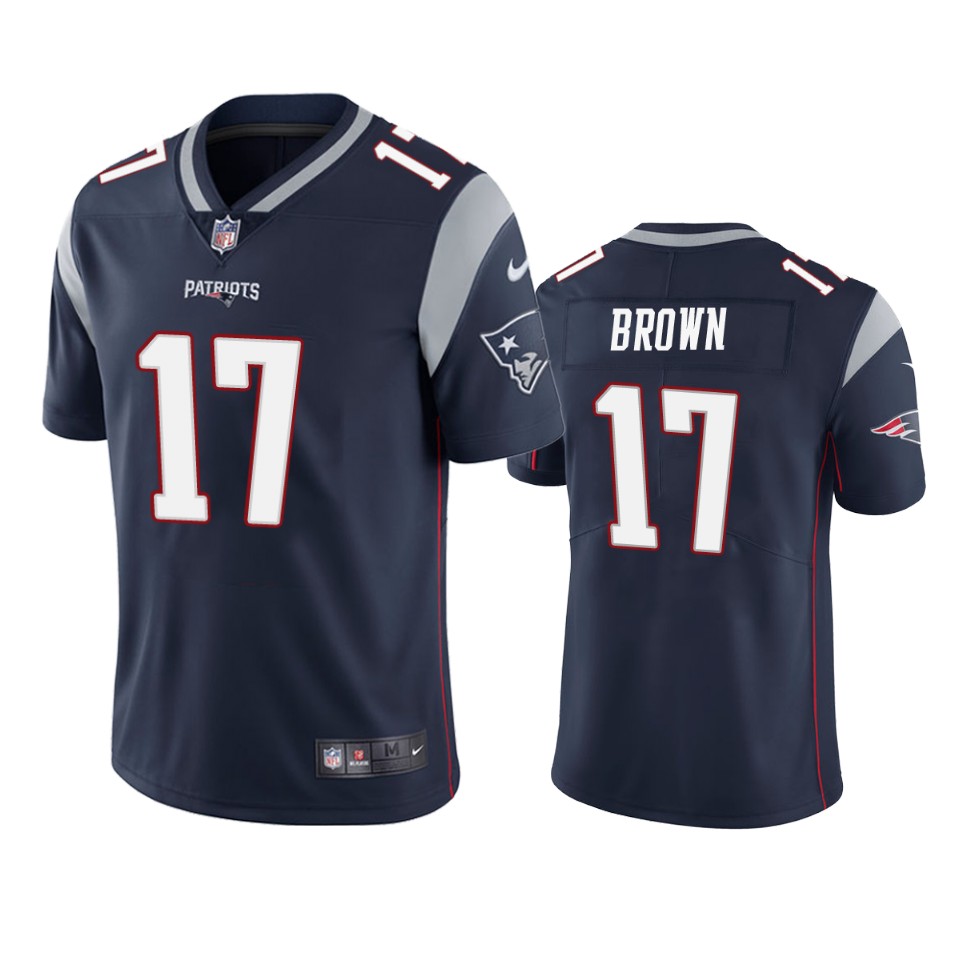 New England Patriots Antonio Brown Navy Vapor Limited Jersey