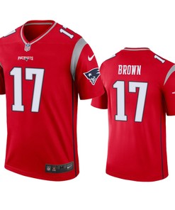 New England Patriots Antonio Brown Red Inverted Legend Jersey