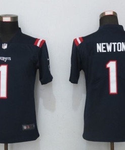 New England Patriots Cam Newton #1 Nfl 2020 Black Blue Jersey