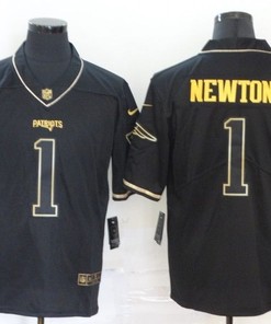 New England Patriots Cam Newton #1 Nfl 2020 Black Blue Jersey