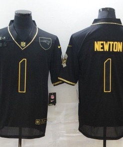 New England Patriots Cam Newton #1 Nfl 2020 Black Jersey