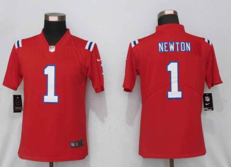 New England Patriots Cam Newton #1 Nfl 2020 Garnet Jersey