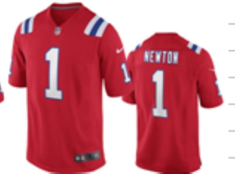 New England Patriots Cam Newton #1 Nfl 2020 Red Jersey
