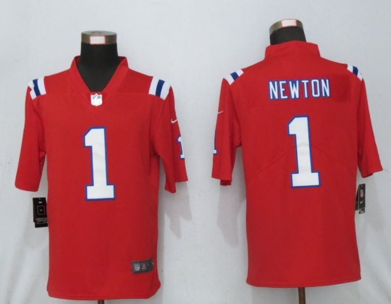 New England Patriots Cam Newton #1 Nfl 2020 Red Jersey Jersey