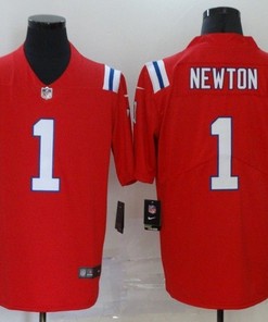 New England Patriots Cam Newton #1 Nfl 2020 Red Orange Jersey