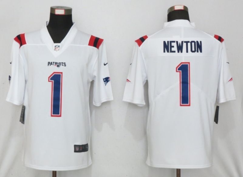 New England Patriots Cam Newton #1 Nfl 2020 White Jersey Jersey