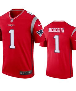 New England Patriots Cameron Meredith Red Inverted Legend Jersey