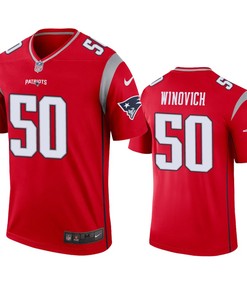 New England Patriots Chase Winovich Red Inverted Legend Jersey