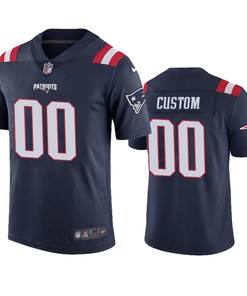 New England Patriots Custom Navy Nike Color Rush Limited Jersey