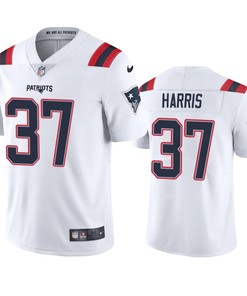 New England Patriots Damien Harris White 2020 Vapor Limited Jersey - Mens
