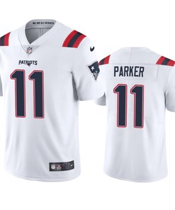 New England Patriots DeVante Parker 11 White Vapor Limited Jersey