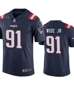 New England Patriots Deatrich Wise Jr. Navy Nike Color Rush Limited Jersey