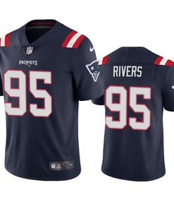 New England Patriots Derek Rivers Navy 2020 Vapor Limited Jersey - Mens