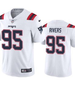New England Patriots Derek Rivers White 2020 Vapor Limited Jersey - Mens