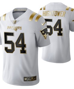 New England Patriots Donta Hightower 54 2021 Nfl Golden Brandedition White Jersey Gift For Patriots Fans