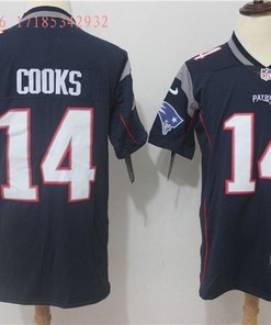 New England Patriots In Cooks #14 Nfl 2020 Navy Jersey Jersey