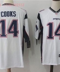 New England Patriots In Cooks #14 Nfl 2020 White Jersey Jersey