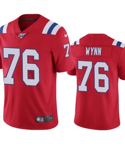 New England Patriots Isaiah Wynn Red 100th Season Vapor Limited Jersey
