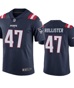 New England Patriots Jacob Hollister Navy Nike Color Rush Limited Jersey