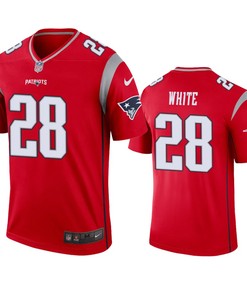 New England Patriots James White Red Inverted Legend Jersey